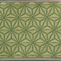 畳縁　麻の葉　グリーン 3枚目の画像