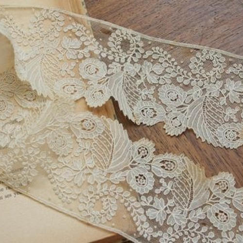 アンティーク レース ポワンドガーズ 6x70cm レース ミルシャ