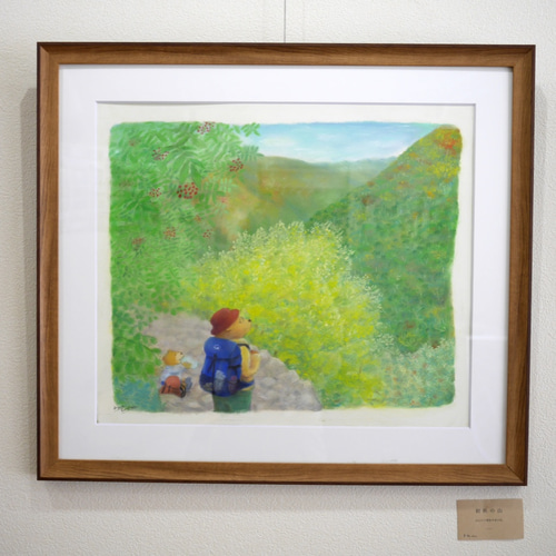 山の思い出4・初秋の山」F10サイズ、パステル画、原画、額装 山の思い出4・初秋の山」F10サイズ、パステル画、原画、額装