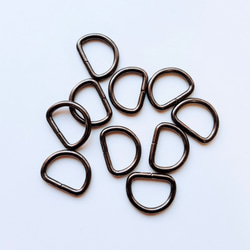 Dカン 40個 10mm ブラックニッケル BN 手芸 資材 金具・チェーン 手芸 