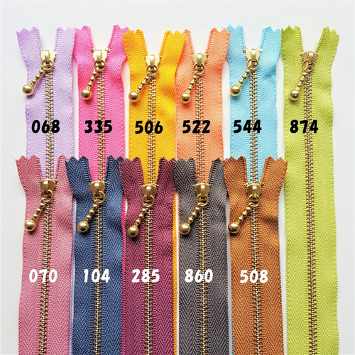 ファスナー 10cm ゴールド G よりどり20本 YKK 玉付き その他