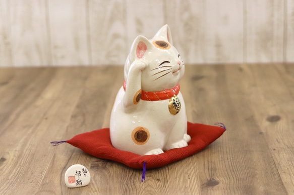 【特大】福々招き猫　にっこり笑顔が福を招く！ 3枚目の画像