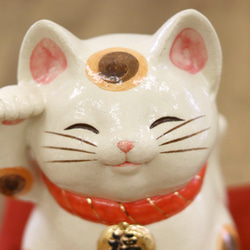 【特大】福々招き猫　にっこり笑顔が福を招く！ 4枚目の画像