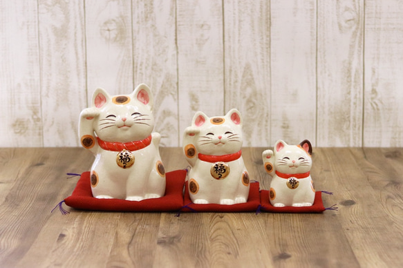 【特大】福々招き猫　にっこり笑顔が福を招く！ 8枚目の画像