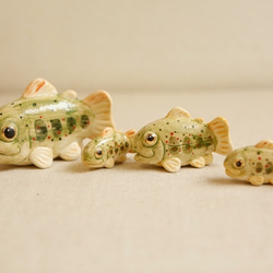 受注生産【中】陶器のあまご　みずみずしい川魚 3枚目の画像