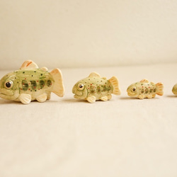 受注生産【大】陶器のあまご　みずみずしい川魚 2枚目の画像