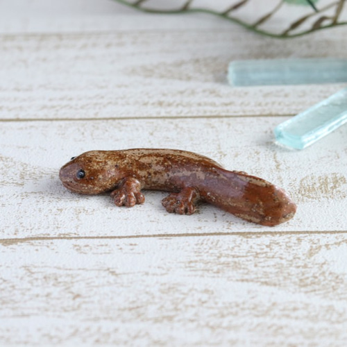 チビ】大山椒魚 オオサンショウウオ 立体・オブジェ かわいい動物陶器