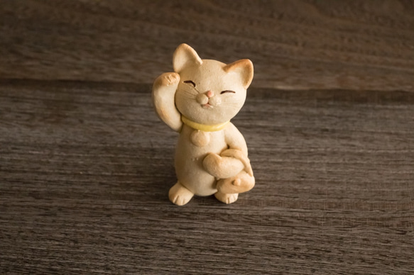 数量限定ハンドメイド2019　福々招き猫　ちょっとおでかけ 4枚目の画像