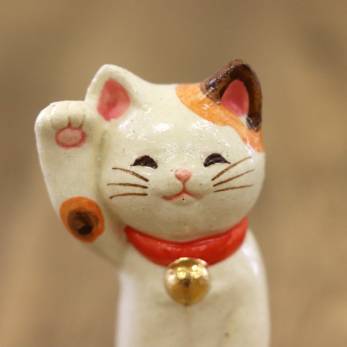 福々立ち招き猫 小サイズ その他インテリア雑貨 かわいい動物陶器