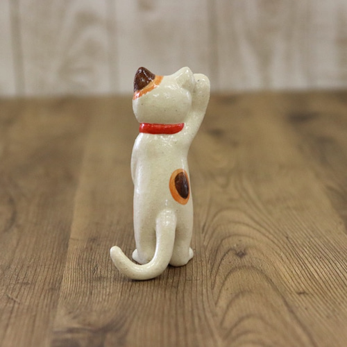 福々立ち招き猫 小サイズ その他インテリア雑貨 かわいい動物陶器