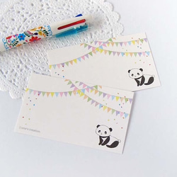 HAPPY パンダ メッセージカード（10枚） 1枚目の画像