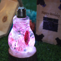 客製禮物 植物性超美小夜燈 木盒精裝 禮物 USB觸控調光 第1張的照片