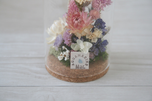 [誕生日プレゼント・結婚祝い] 送料無料 誕生月の天然石 flower garden (L)pink 4枚目の画像