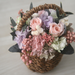 Flower basket (S) Antique pink 2枚目の画像