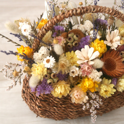 Natural  dryflower basket 2枚目の画像