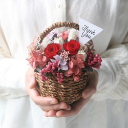 Flower basket (S) Red 2枚目の画像