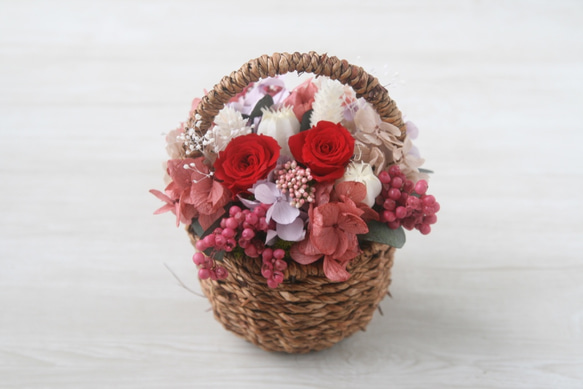 Flower basket (S) Red 3枚目の画像