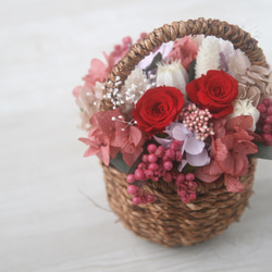 Flower basket (S) Red 5枚目の画像