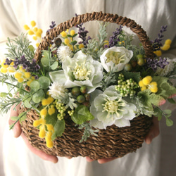 Flower basket　Artificial flower　 1枚目の画像