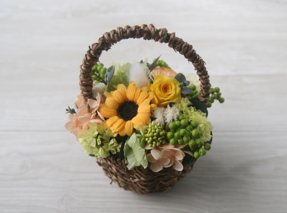 ガーベラの Flower basket (S) 2枚目の画像