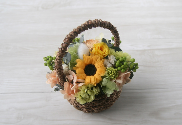 ガーベラの Flower basket (S) 5枚目の画像