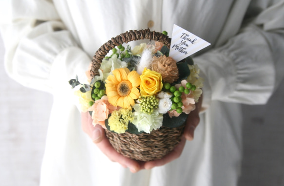 ガーベラの Flower basket (S) 6枚目の画像