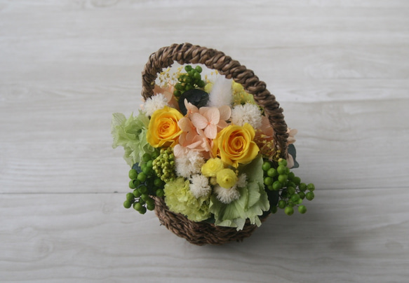 Flower basket (S) Yellow 2枚目の画像