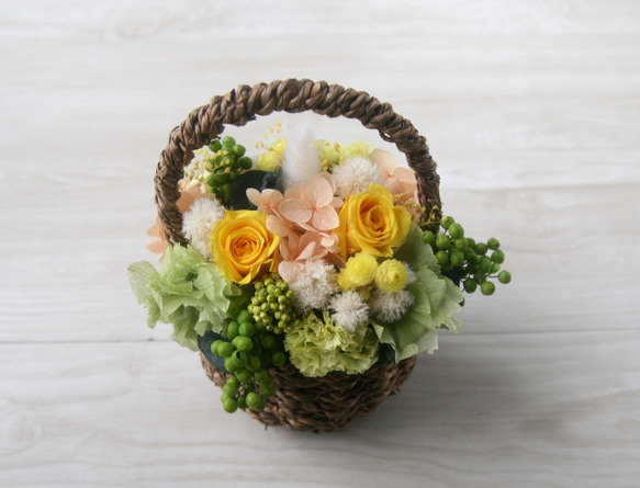 Flower basket (S) Yellow 4枚目の画像
