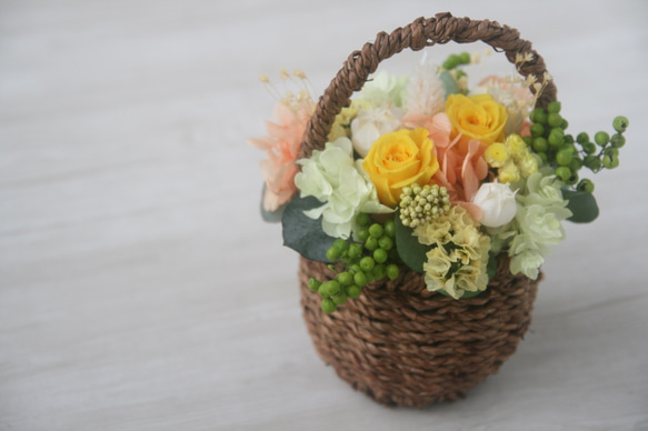 Flower basket (S) Yellow 3枚目の画像