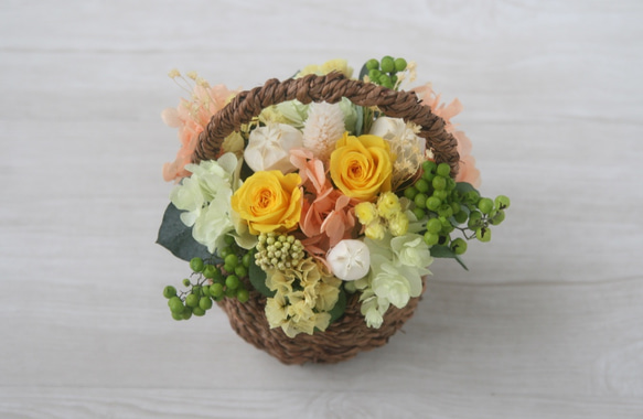 Flower basket (S) Yellow 5枚目の画像