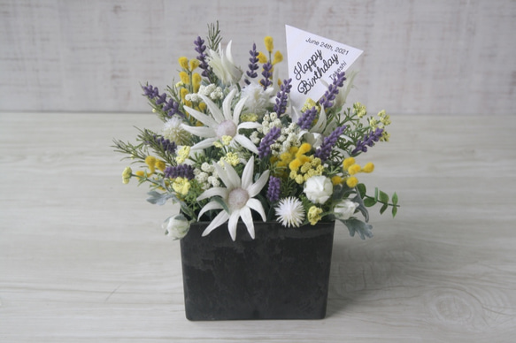 [父の日・開店祝い・新築祝い} creema限定　　lavender&flannel  arrangement 4枚目の画像