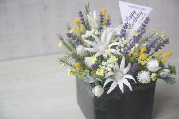 [父の日・開店祝い・新築祝い} creema限定　　lavender&flannel  arrangement 5枚目の画像