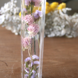 ハーバリウム　センニチコウ lavender 2枚目の画像