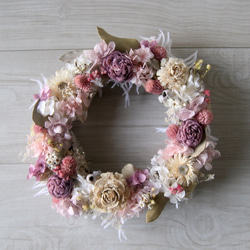 母の日おすすめPurplue White wreath 1枚目の画像