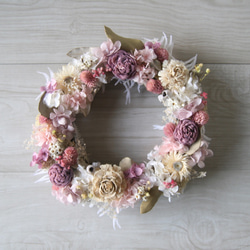 母の日おすすめPurplue White wreath 3枚目の画像