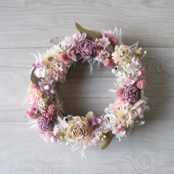 母の日おすすめPurplue White wreath 4枚目の画像