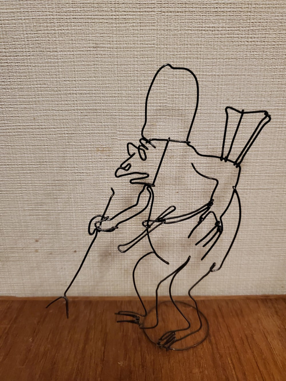 鳥獣戯画「烏帽子カエル」 立体・オブジェ マチャップ文具店 通販
