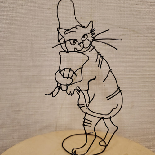 鳥獣戯画「烏帽子ネコ」 立体・オブジェ マチャップ文具店 通販