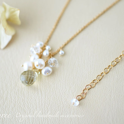 Pure color pearl koron necklace (e) 1枚目の画像