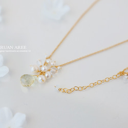 Pure color pearl koron necklace (e) 2枚目の画像