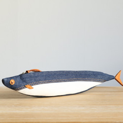 サンマのマチ付きペンケース(デニム 魚) ペンケース comado! 通販