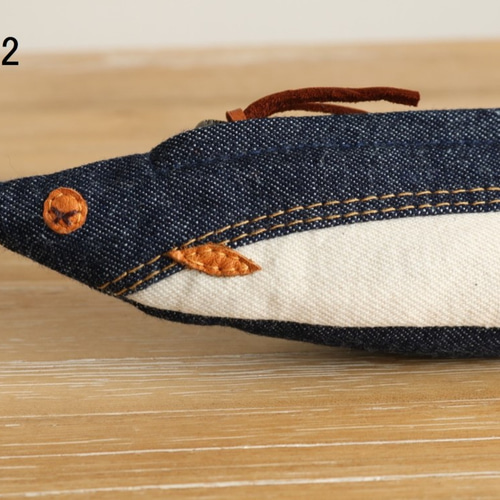 サンマのマチ付きペンケース(デニム 魚) ペンケース comado! 通販