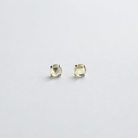 【K14gf】珠寶品質天然石橄欖石耳環242八月誕生石 第1張的照片