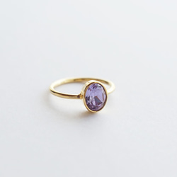 紫羅蘭色戒指◆施華洛世奇8×6mm◆R015 第2張的照片