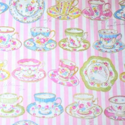 Classical tea sets【Pink stripe】 4枚目の画像