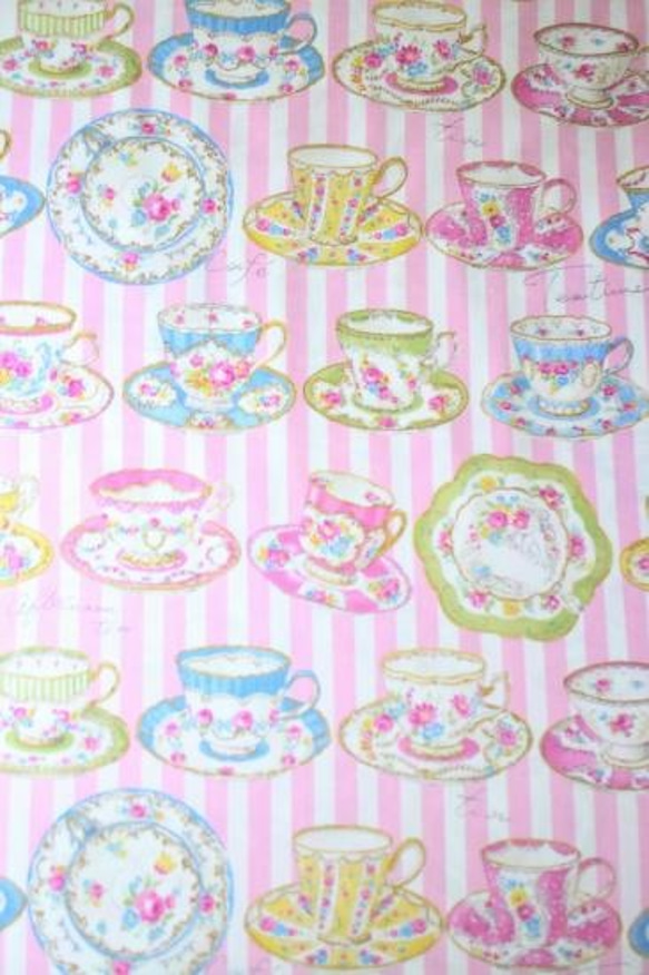 Classical tea sets【Pink stripe】 4枚目の画像