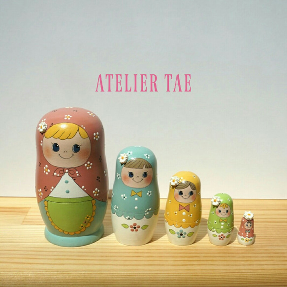 マトリョーシカ 女の子 その他アート アトリエTAE 通販 4606552