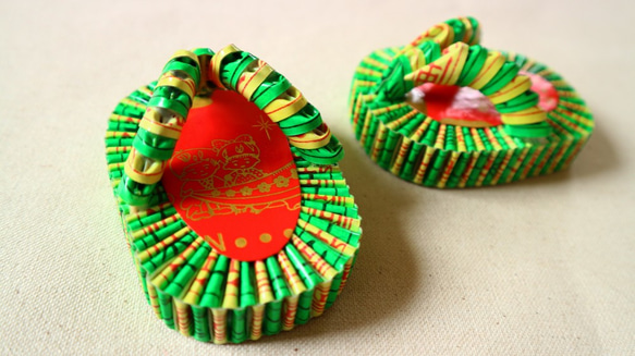 台灣傳統手工藝 純手工四色牌小木屐(步步高昇) 第5張的照片