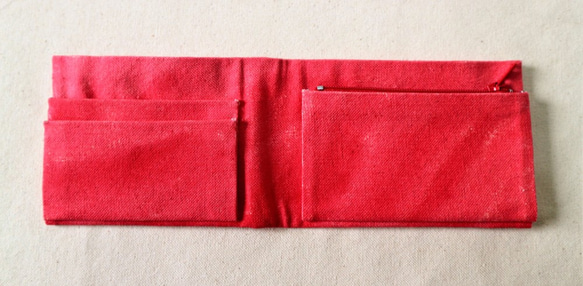 「畢業季禮物預售中」小紅橫式手染短夾 (可免費電燒英文字喔！) 第9張的照片