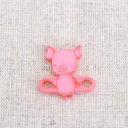 情人禮物預售中 超可愛的動物手環(可立起來！)(豬)(可客製化請看內容) 第2張的照片
